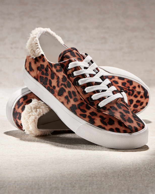 Charlie Paige Leopard Sneakers